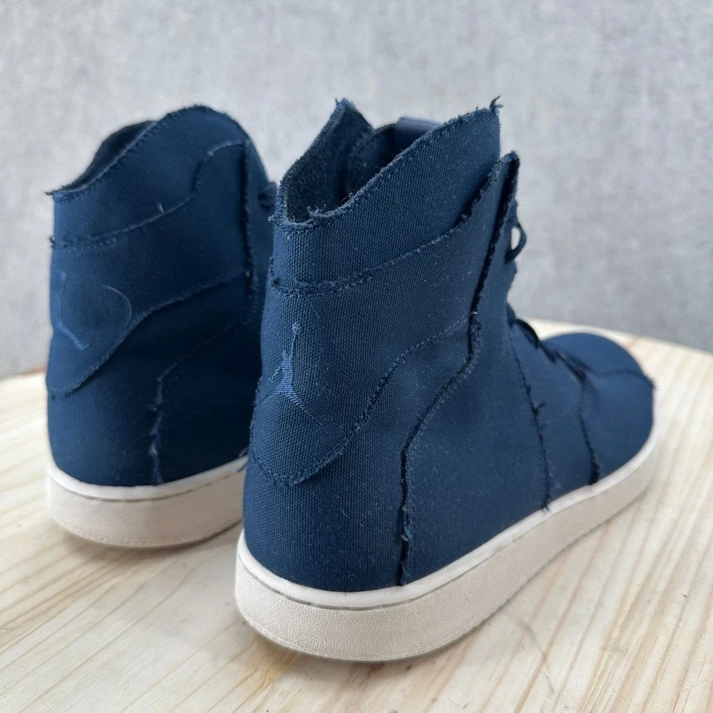Jordan Westbrook‎ 0.2 Obsidian Mens 11.5 Navy Blue Canvas High Top Sneakers